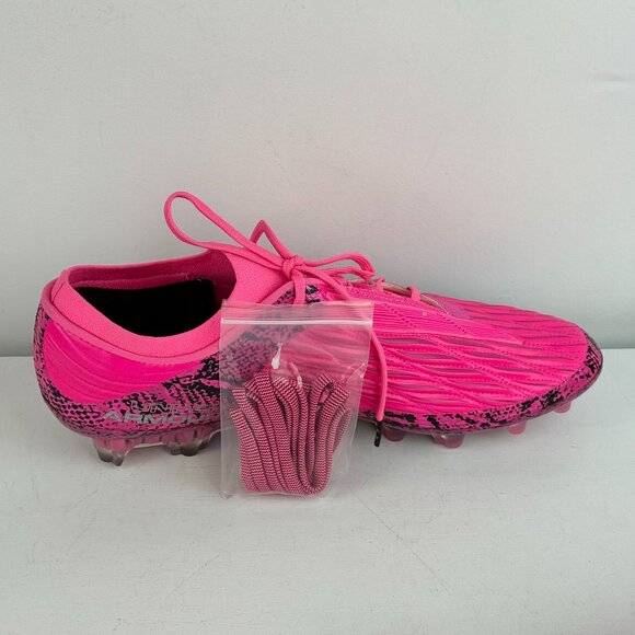 Men's 10 - Under Armour Magnetico Elite 4 FG Pitch Viper Soccer Cleats - Pink - Picture 3 of 12
